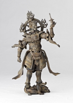 Takeya Takayuki Buddhist Actionfigur Revoltech Takeya No. 001 Tamonten Wooden Color Vers. 13 cm