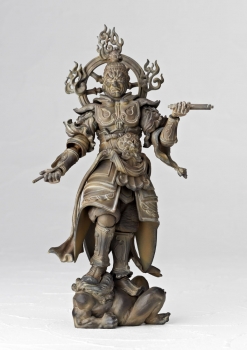 Takeya Takayuki Buddhist Actionfigur Revoltech Takeya No. 002 Komokuten Wooden Color Vers. 13 cm