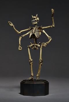 Takeyashiki Jizai Okimono Actionfigur Revoltech KT-006 Gaikotsu (Skeleton) Ivory Ver. 15 cm