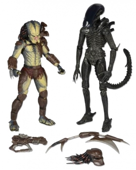 Alien vs. Predator Actionfiguren Doppelpack Renegade Predator vs. Big Chap Alien 18 cm