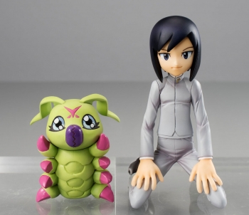 Digimon Adventure 2 G.E.M. Serie PVC Statue Ken & Warmmon 16 cm