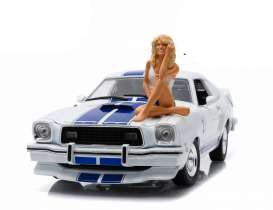 3 Engel für Charlie Diecast Modell 1/18 1976 Ford Mustang Cobra II mit Figur