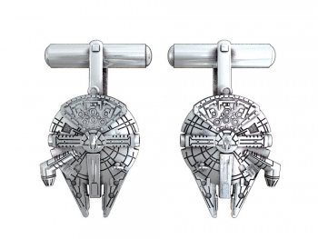 Star Wars Manschettenknöpfe Millennium Falke (versilbert)
