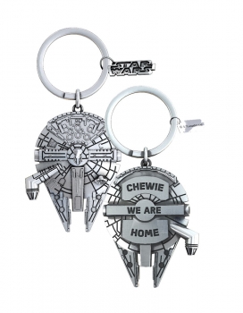 Star Wars Schlüsselanhänger Chewie We Are Home (versilbert)