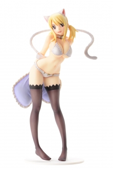Fairy Tail Statue 1/6 Lucy Heartfilia White Cat Gravure Style 25 cm