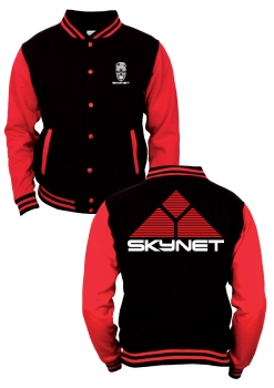 Terminator Baseball Jacke Skynet Logo
