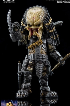 Alien vs Predator Hybrid Metal Actionfigur Scar Predator 14 cm