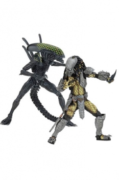 Alien vs. Predator Actionfiguren Doppelpack Battle Damaged Celtic vs Battle Damaged Grid 20-23 cm