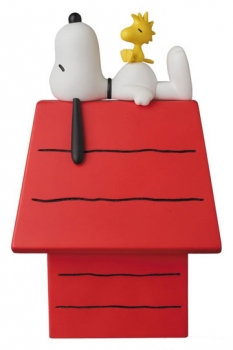 Peanuts VCD Vinyl Figur Snoopy, Woodstock & Dog House 15 cm