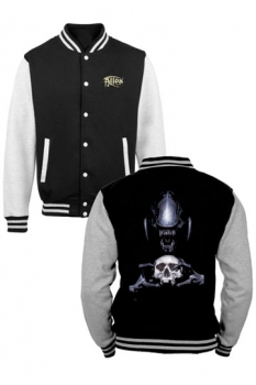 Alien Baseball Jacke Alien Skull