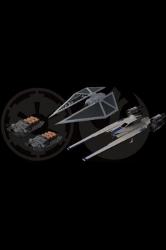 Star Wars Rogue One Modellbausätze 1/144 U-Wing Fighter & Tie Striker