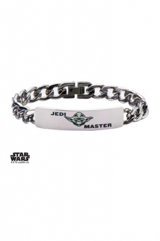 Star Wars Edelstahl-Armband Curb Chain Yoda