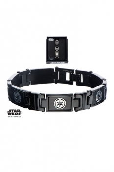 Star Wars Edelstahl-Armband Link Galactic Empire Symbol
