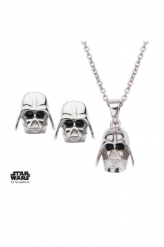 Star Wars Ohrringe & Halskette Darth Vader (Sterling Silber)