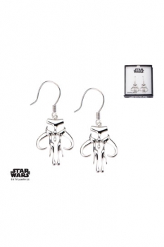 Star Wars Ohrringe Mandalorian Symbol (Sterling Silber)
