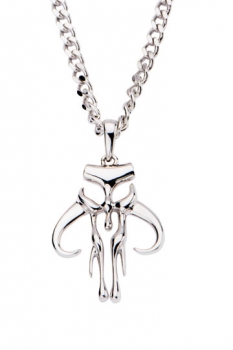 Star Wars Halskette Mandalorian Symbol 61 cm (Sterling Silber)