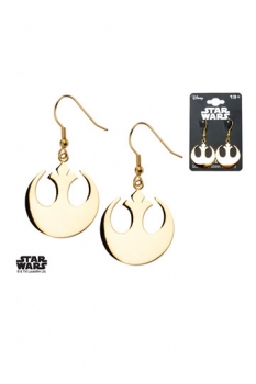 Star Wars Edelstahl-Ohrringe Rebel Alliance Symbol (vergoldet)