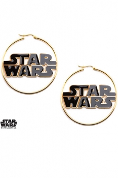 Star Wars Edelstahl-Ohrringe Star Wars Logo (vergoldet)