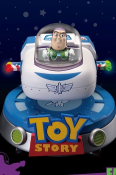 Toy Story Egg Attack Schwebe-Modell mit Leuchtfunktion Buzz Spaceship 13 cm