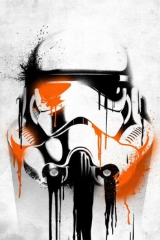 Star Wars Metall-Poster Masked Troopers Banksy 68 x 48 cm