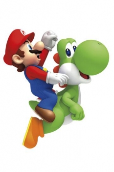 Nintendo Giant Vinyl Sticker Yoshi & Mario