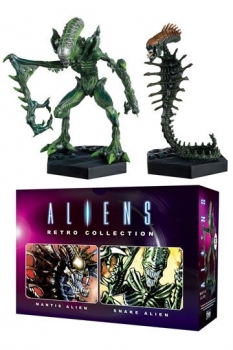 Aliens Retro Collection Figuren Doppelpack Mantis Alien & Snake Alien 13 cm
