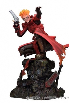 Trigun Badlands Rumble Statue 1/6 Vash The Stampede Attack Ver. 23 cm