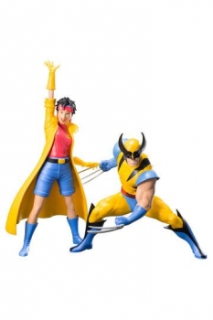 Marvel Universe ARTFX+ Statuen 1/10 Doppelpack Wolverine & Jubilee (X-Men 92) 16 cm