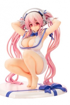 Super Sonico x DanMachi Statue PVC 1/7 Super Sonico Hestia Ver. 18 cm
