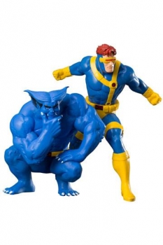 Marvel Universe ARTFX+ Statuen 1/10 Doppelpack Cyclops & Beast (X-Men 92) 16 cm
