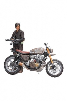 The Walking Dead Deluxe Actionfigur Daryl Dixon mit Chopper Staffel 5/6 13 cm