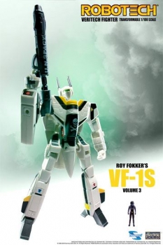 Robotech Veritech Micronian Pilot Collection Actionfigur 1/100 Roy Fokker VF-1S 15 cm