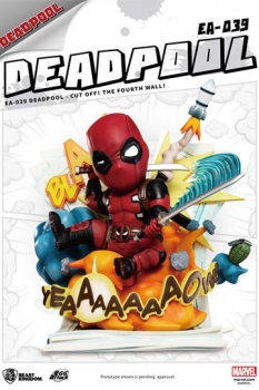 Marvel Egg Attack Statue Deadpool Cut Off! The Fourth Wall! 28 cm