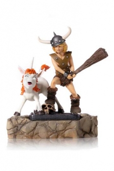 Dungeons & Dragons BDS Art Scale Statue 1/10 Bobby The Barbarian & Uni 16 cm