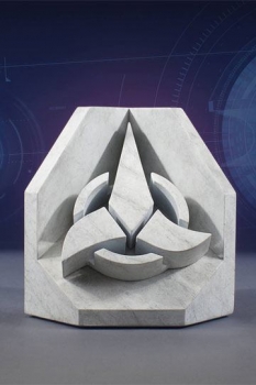 Star Trek Buchstütze Klingon Emblem 16 cm