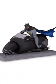 Batman The Animated Series Actionfigur Batman with Batcycle 15 cm