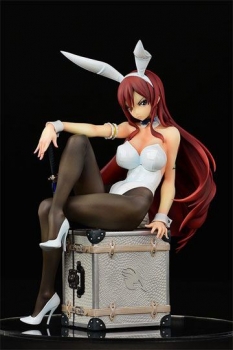 Fairy Tail PVC Statue 1/6 Erza Scarlet Bunny Girl Style Type White 20 cm