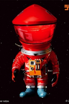 2001: Odyssee im Weltraum Artist Defo-Real Series Vinyl Figur DF Astronaut Red Ver. 15 cm
