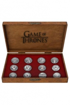 Game of Thrones Deluxe Ansteck-Pin 12er-Pack House Emblems
