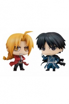 Fullmetal Alchemist Chimimega Buddy Series Minifiguren 2er-Pack Edward Elric & Roy Mustang Set 7 cm