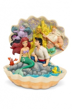 Disney Statue The Little Mermaid Shell Scene (Arielle die Meerjungfrau) 20 cm
