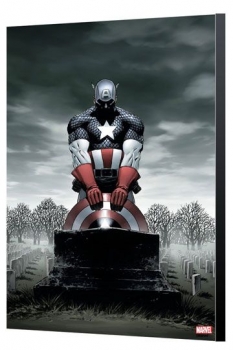Marvel Avengers Collection Holzdruck Captain America 4 - Steve Epting 40 x 60 cm