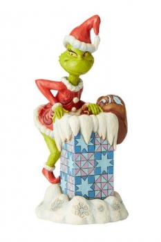 Der Grinch Statue Grinch Climbing in the Chimney by Jim Shore 23 cm