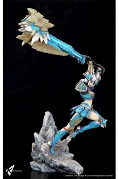 Monster Hunter Zinogre Diorama 1/10 Female Hunter