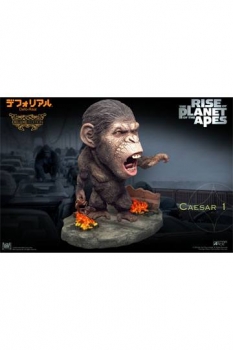 Planet der Affen: Prevolution Deform Real Series Soft Vinyl Statue Caesar Chain Ver. Deluxe 15 cm
