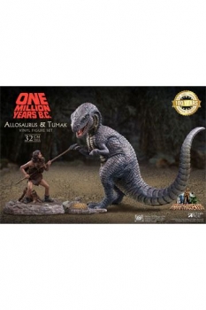 Eine Million Jahre vor unserer Zeit Soft Vinyl Statuen Allosaurus & Tumak