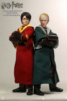 Harry Potter Actionfiguren 1/6 Doppelpack Harry Potter & Draco Malfoy 2.0 Quidditch Ver. 26 cm