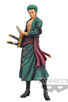 One Piece Grandista PVC Statue Roronoa Zoro Manga Dimensions 28 cm