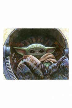 Star Wars The Mandalorian Kunstdruck The Child 51 x 41 cm - ungerahmt - Weltweit limitiert auf 1000 Stück!
