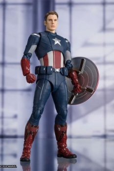 Avengers: Endgame S.H. Figuarts Actionfigur Captain America Cap VS. Cap Edition 15 cm